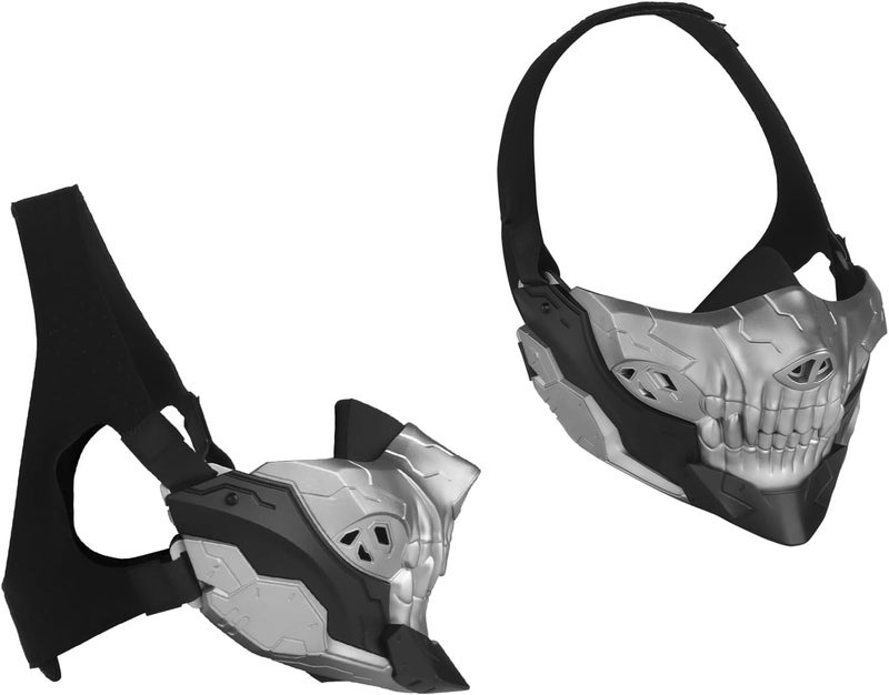 JFFCESTORE Tactical Airsoft Half Face Masks, Rebel Skull Airsoft Half Face Mask Airsoft Protective Masks for Cs War Game Halloween Party - Image 1